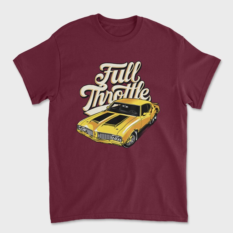 Full Throttle Old Card, Tricou Barbati (Unisex)