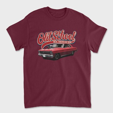 Old School Real American Iron, Tricou Barbati (Unisex)