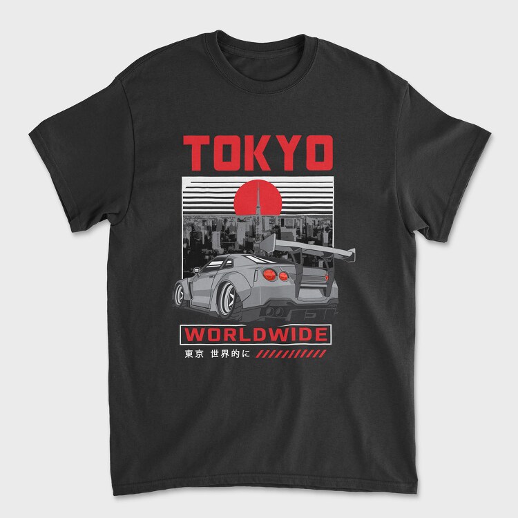 Tokyp Worldwide Gtr, Tricou Barbati (Unisex)