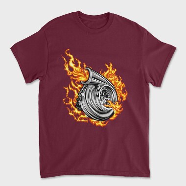 Turbo Flame, Tricou Barbati (Unisex)