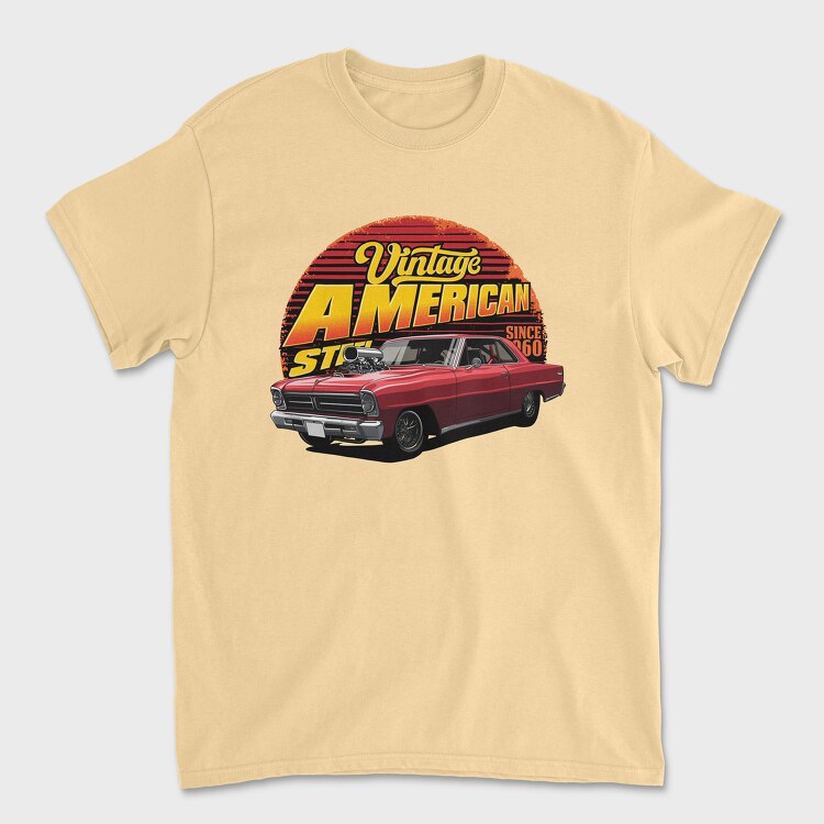 Vintage American Custom 1960, Tricou Barbati (Unisex)