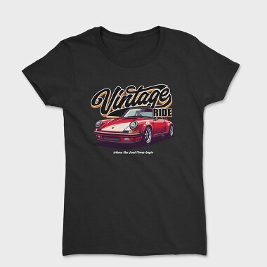 Vintage Ride Porsche, Tricou Femei