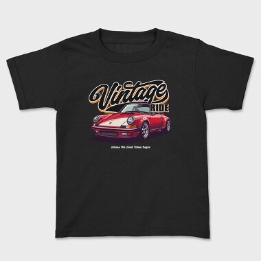 Vintage Ride Porsche, Tricou Copii