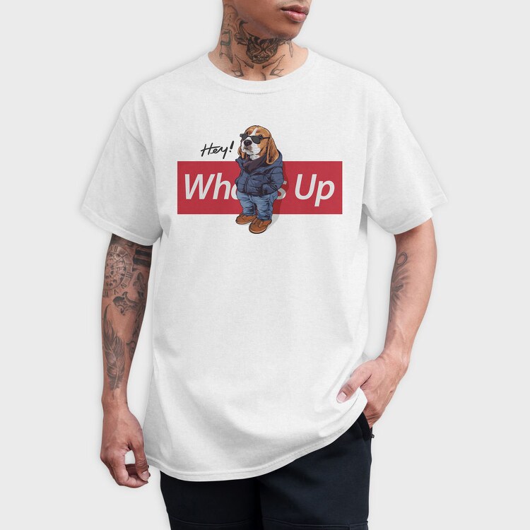 Beagle Hey Whos Up, Tricou Barbati (Unisex)