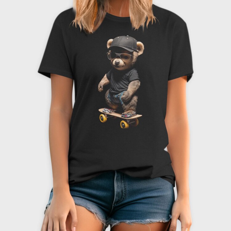 Skateboarding Bear, Tricou Barbati (Unisex)