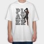 Player Silhouette, Tricou Oversize Barbati (Unisex)