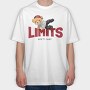 Teddy Limits Aint Real, Tricou Oversize Barbati (Unisex)