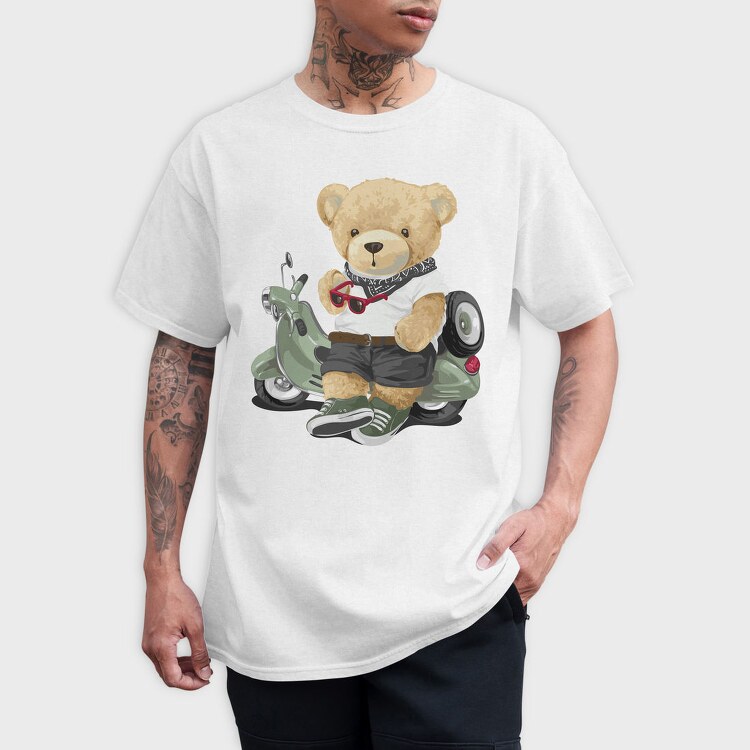 Teddy Rider, Tricou Barbati (Unisex)