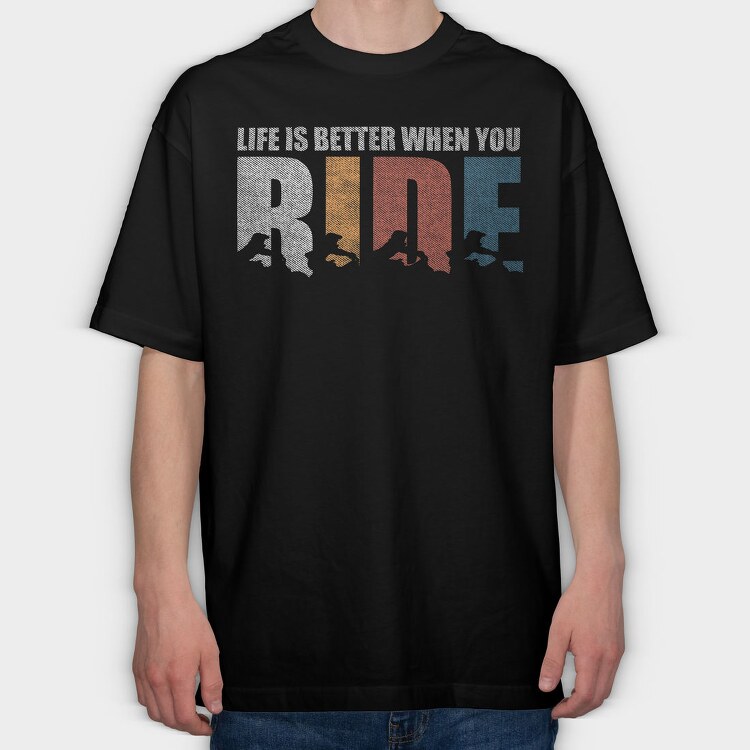 Betterride, Tricou Oversize Barbati (Unisex)