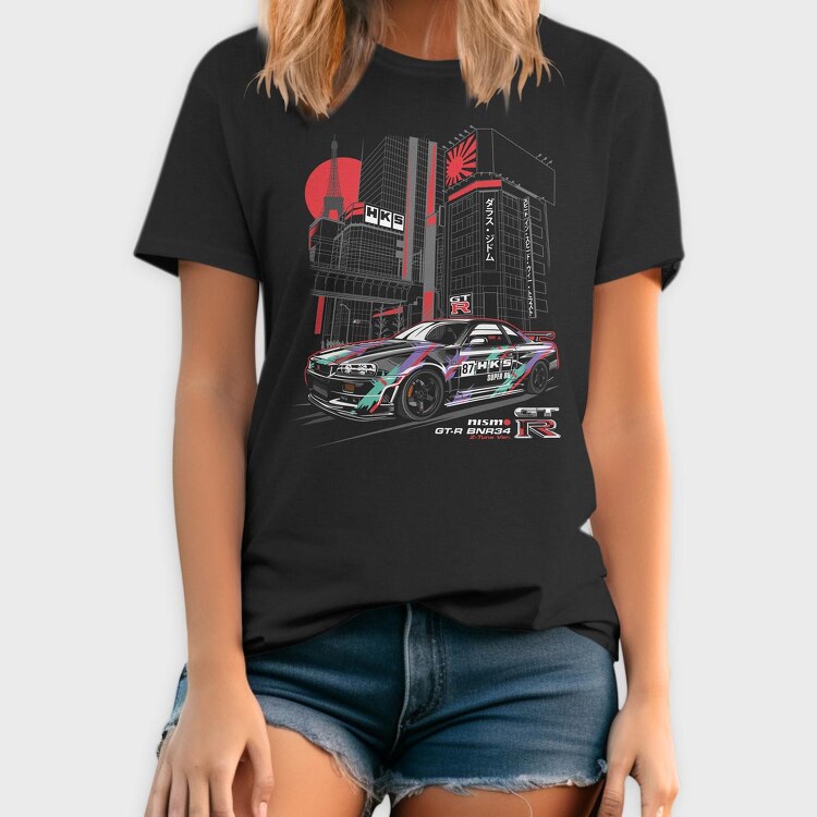 HKS R34, Tricou Barbati (Unisex)