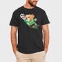 Soccer Bear Save, Tricou Barbati (Unisex)