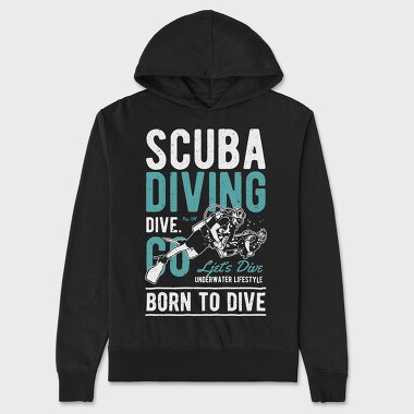 Scuba Diving, Hanorac Oversize Barbati (Unisex)
