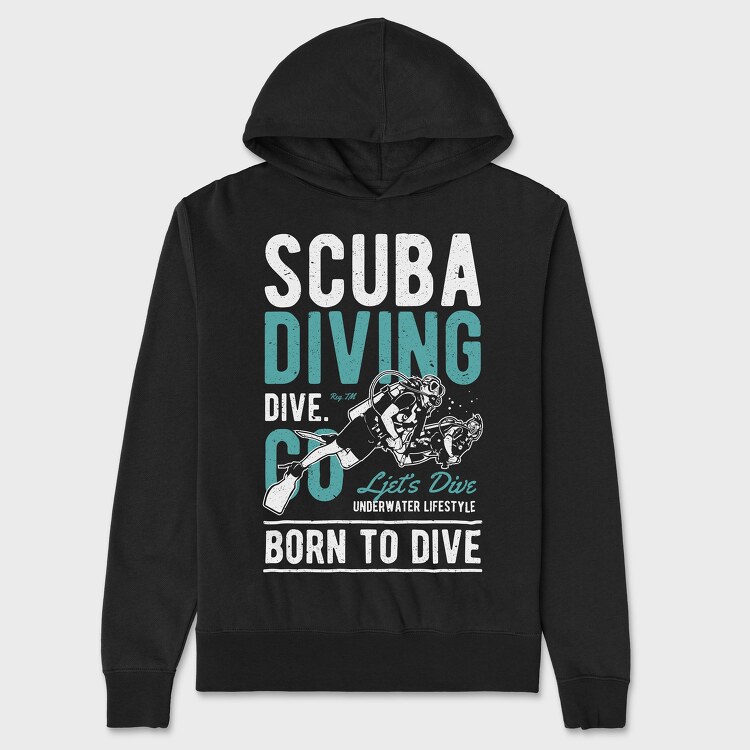 Scuba Diving, Hanorac Oversize Barbati (Unisex)