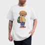Bear Backpacker Cash, Tricou Barbati (Unisex)