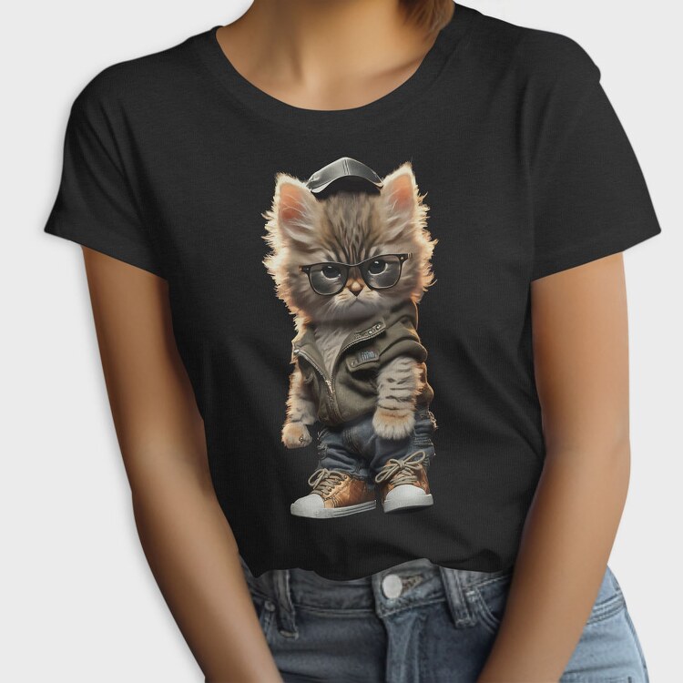 Hipster Kitty, Tricou Femei