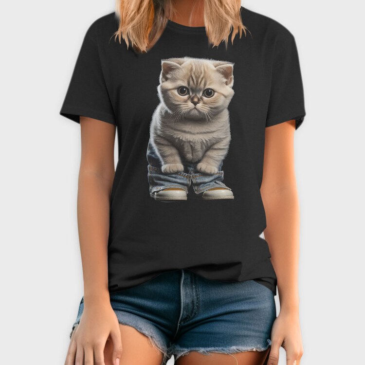 Cat Jeans, Tricou Barbati (Unisex)