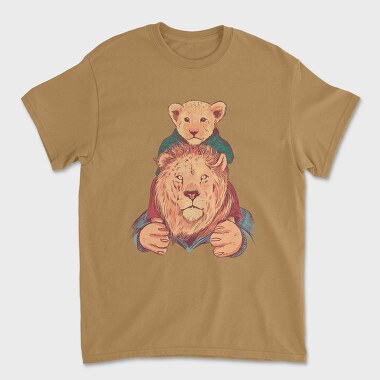 Tricou Barbati (Unisex), Father And Son Lion