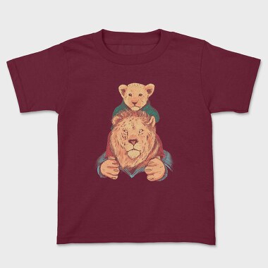 Tricou Copii, Father And Son Lion