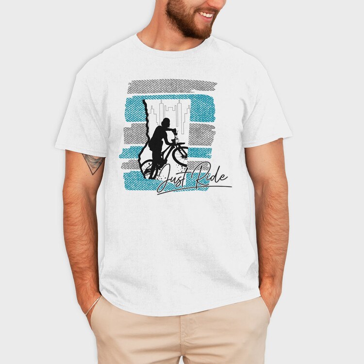 Just Ride City, Tricou Barbati (Unisex)