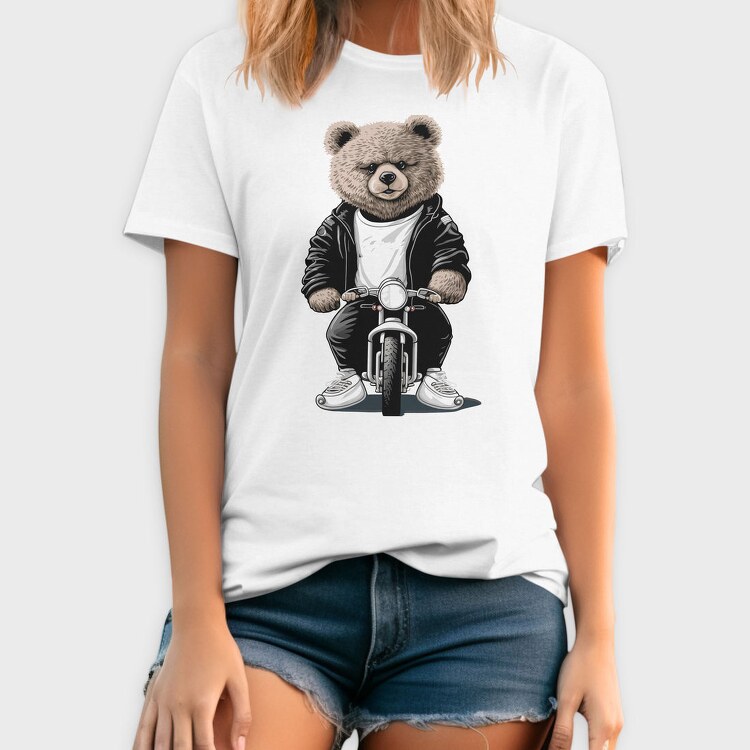 Biker Bear Ride, Tricou Barbati (Unisex)