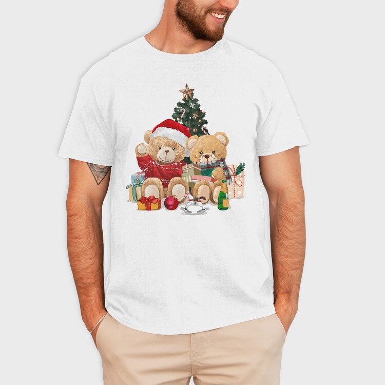 Christmas Teddy Bear, Tricou Barbati (Unisex)