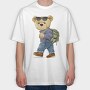 Teddy Trekker, Tricou Oversize Barbati (Unisex)