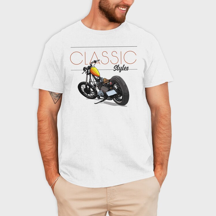 Classic Chopper Styles, Tricou Barbati (Unisex)