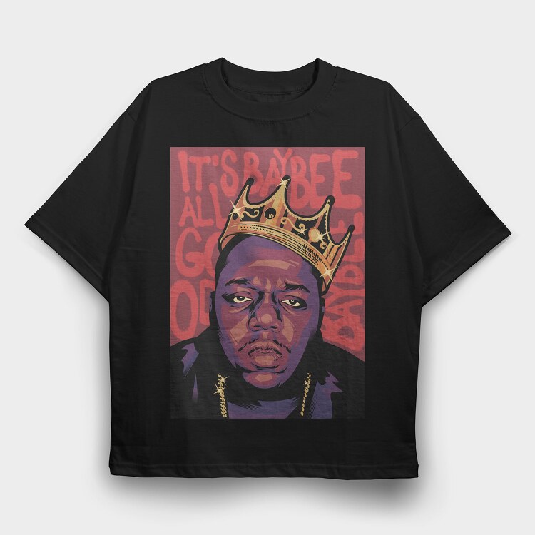 Biggie Crown Baby, Tricou Oversize Barbati (Unisex)