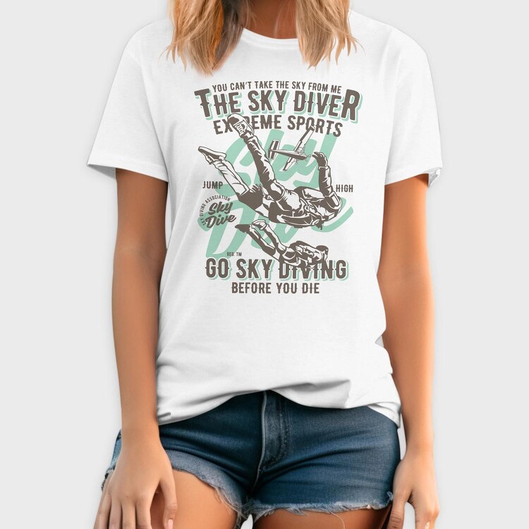 Sky Diver, Tricou Barbati (Unisex)