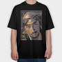 2Pac Tribute, Tricou Oversize Barbati (Unisex)
