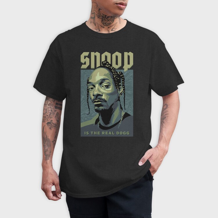 Snoop Dogg Typography, Tricou Barbati (Unisex)
