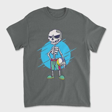 Beach Volley Skull, Tricou Barbati (Unisex)