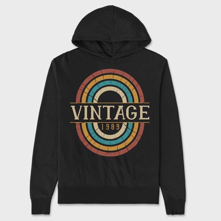 Vintage 1989, Hanorac Oversize Barbati (Unisex)