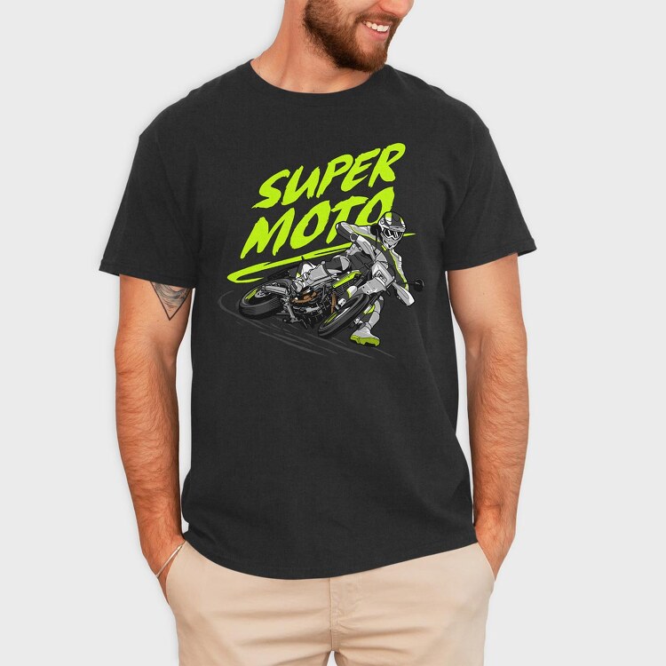 Supermoto, Tricou Barbati (Unisex)