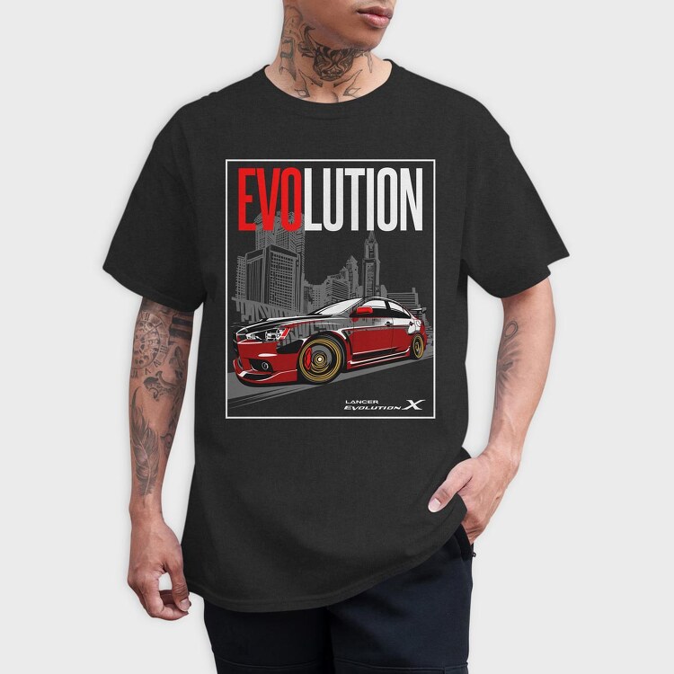 Lancer Evo X 2, Tricou Barbati (Unisex)