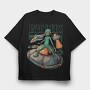 Alien Invasion, Tricou Oversize Barbati (Unisex)
