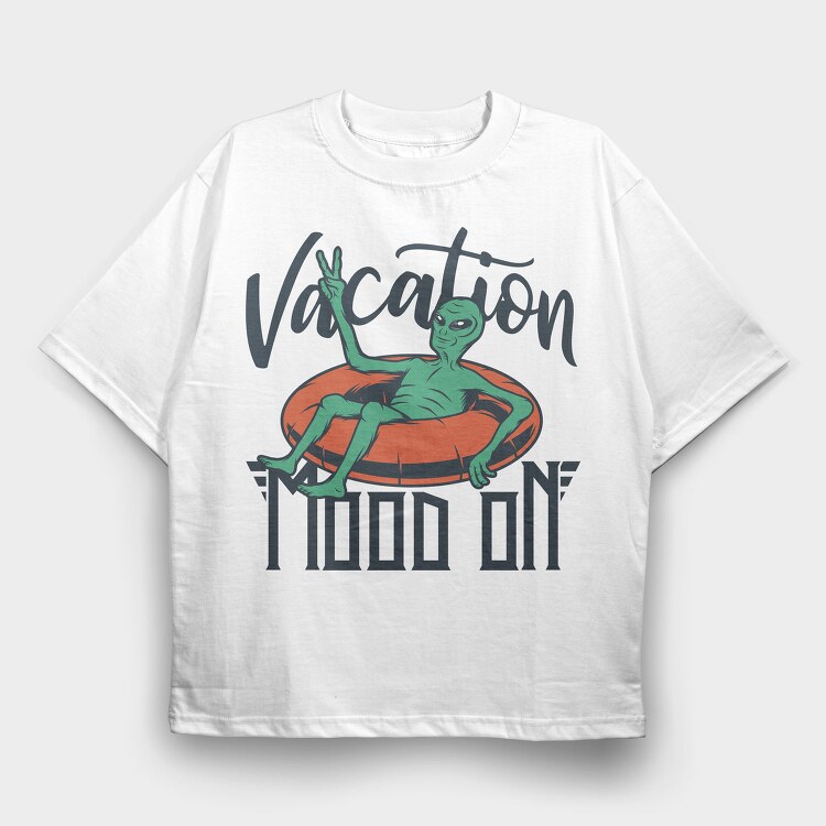 Alien Vacation Float, Tricou Oversize Barbati (Unisex)