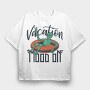 Alien Vacation Float, Tricou Oversize Barbati (Unisex)