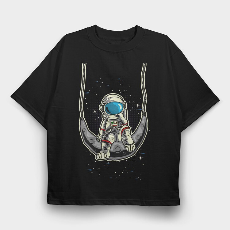 Astronaut Swing, Tricou Oversize Barbati (Unisex)