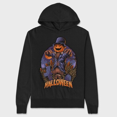 Pumpkin Scarecrow Halloween, Hanorac Oversize Barbati (Unisex)