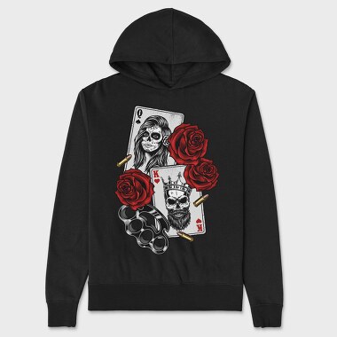 Queen Of Hearts, Hanorac Oversize Barbati (Unisex)