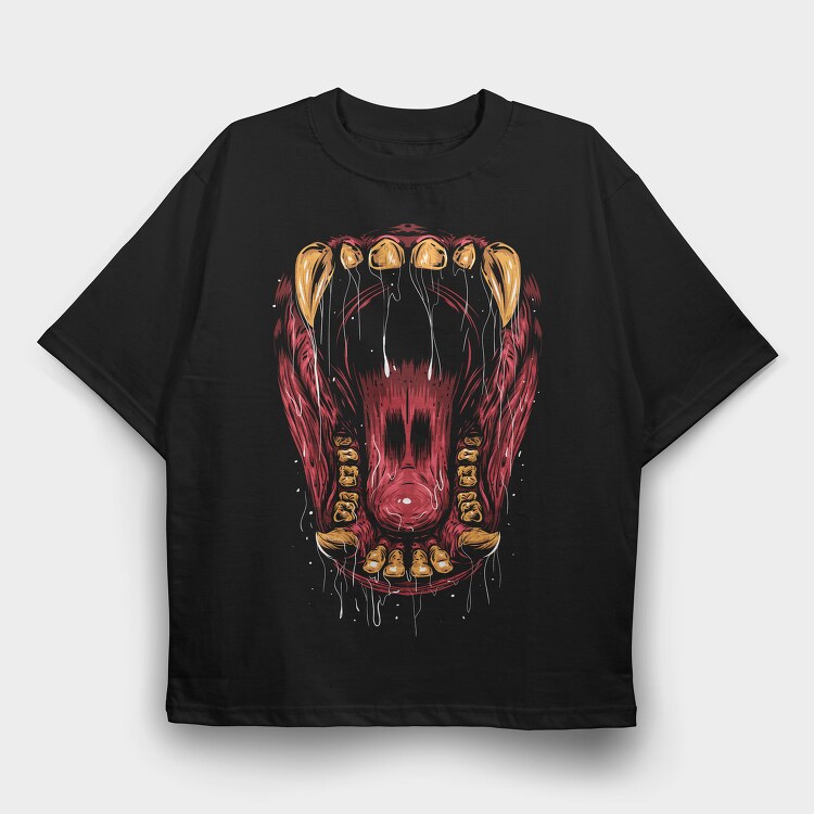 Red Bear Roar, Tricou Oversize Barbati (Unisex)