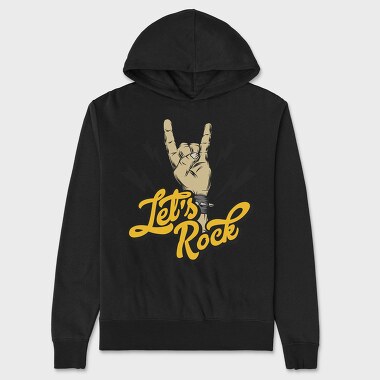 Rock On Hand Sign, Hanorac Oversize Barbati (Unisex)