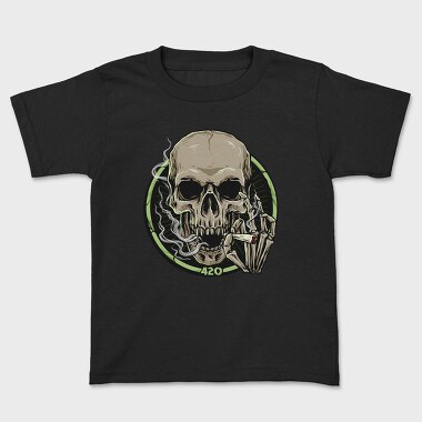 Skull 420 Smoke, Tricou Copii