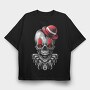 Skull Clown Cap, Tricou Oversize Barbati (Unisex)