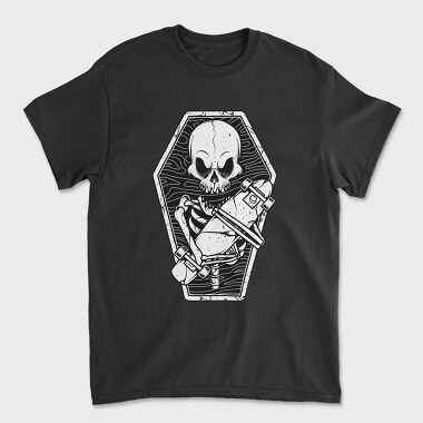 Skull Coffin Cross, Tricou Barbati (Unisex)