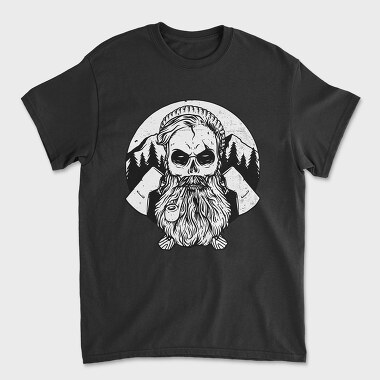 Skull Mountain Pipe, Tricou Barbati (Unisex)
