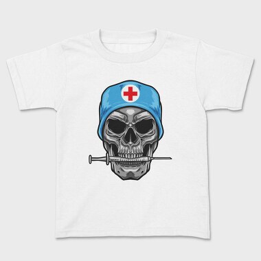 Skull Nurse Syringe, Tricou Copii