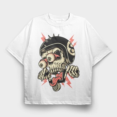 Skullspike, Tricou Oversize Barbati (Unisex)