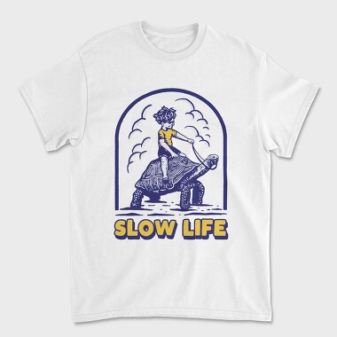 Slow Turtle Ride, Tricou Barbati (Unisex)